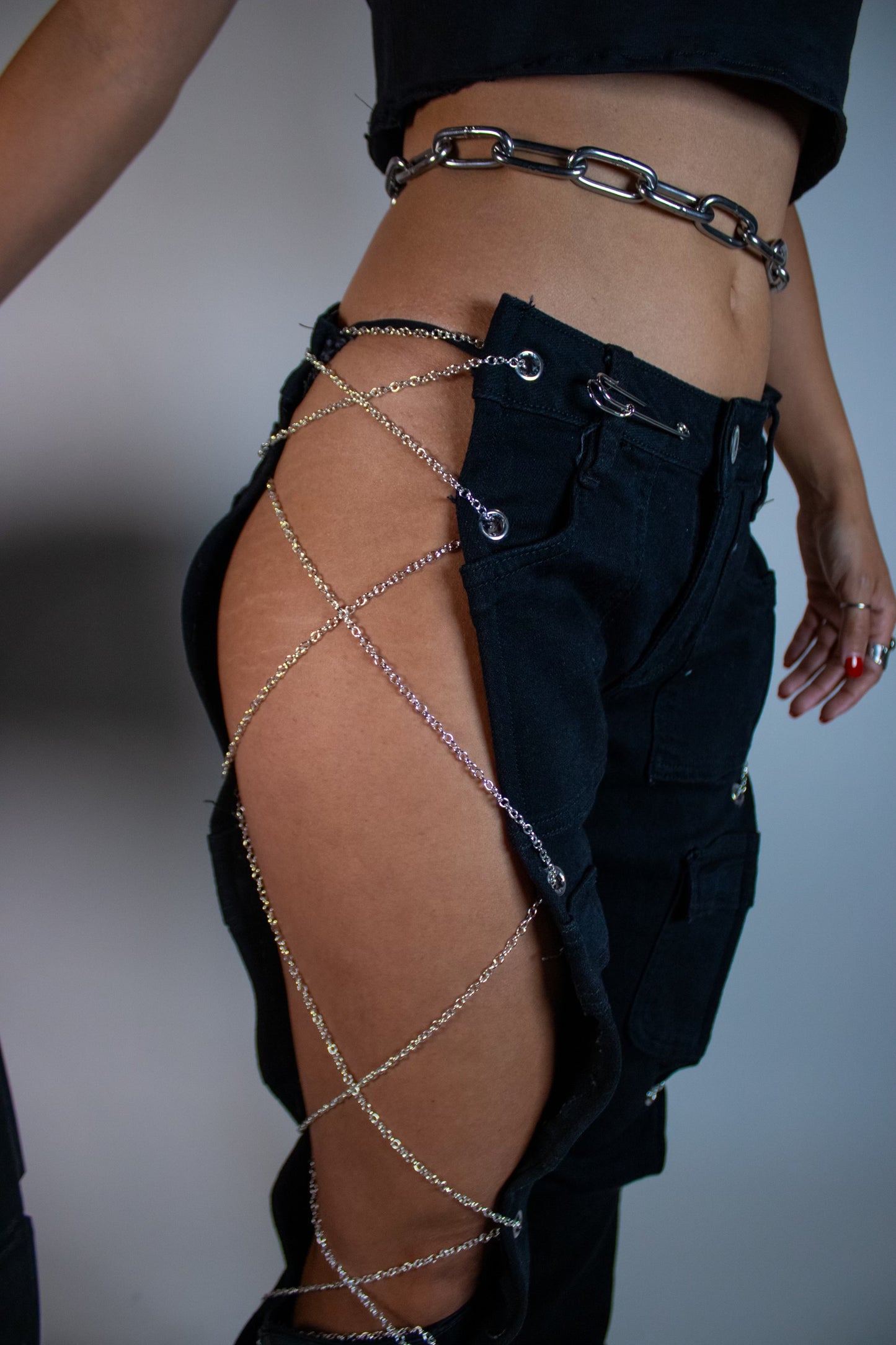 AS25 “ JT Chains” Womens Flare Jeans